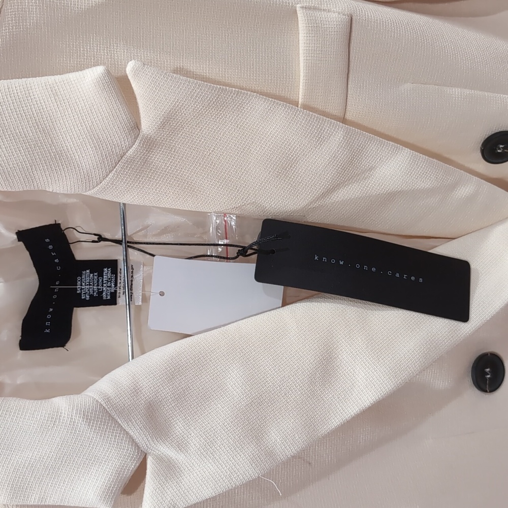 know.one.cares NWT white/cream double button jacket - Picture 3 of 5